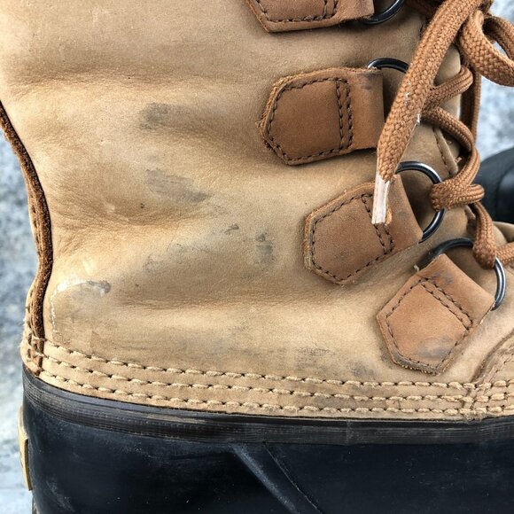 Sorel Women's Size 8 Caribou II Brown Lace-Up Waterproof Sherpa Winter Boots - Picture 12 of 16